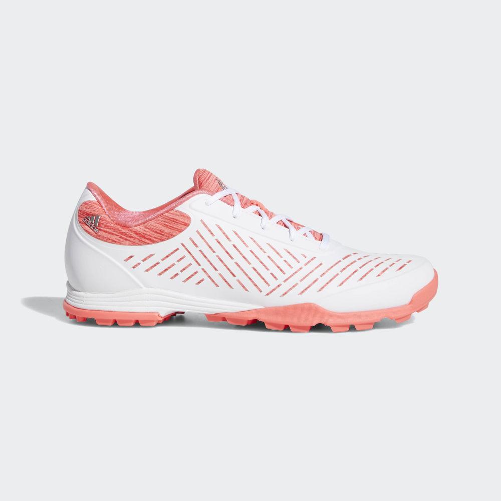 Pantofi Golf Adidas Adipure Sport 2.0 Dama Romania - Albi/Rosii/Roz BB8010